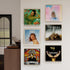 12 inch Album etc.6 Pack Laurensory Vinyl Record Shelf Wall Mount, Clear Acrylic Record Holder Display, Floating