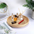 Hipiwe 11.8" Round Key Basket Bowl for Entryway Table, Large Rattan Tray Decorative Ottoman Trays Centerpiece