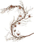 CWI Gifts Pip Berry and Star Garland, 40-Inch, Ivory Vanilla (FT2979IA)