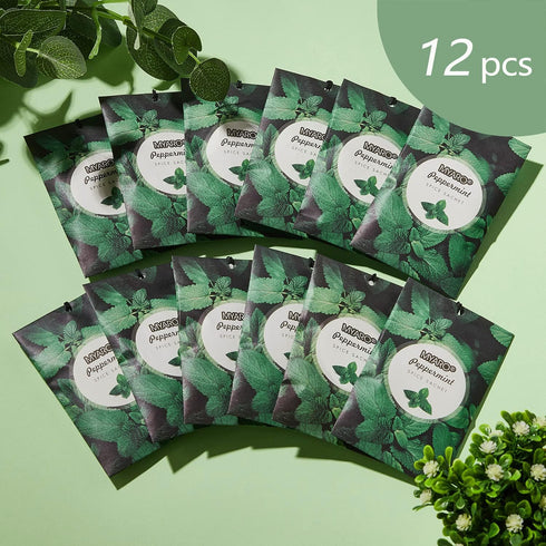 MYARO 12 Packs Peppermint Potpourri Bags, Long-Lasting Drawer Fresheners and Closet Sachets for Home Fragrance