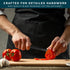 Home Hero 2 Pcs Tomato Knife with Sheath, High Carbon Stainless Steel Chopping Knife with Ergonomic Handle, Razor-Sharp