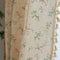 ENJOYBRIDAL Floral Living Room Curtains 84 Inches Long Doorway Vintage Semi Sheer