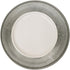 Charge It by Jay Leaf Charger Plate 13” - Decorative Melamine Service Plate, Silver