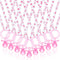 Coume 36 Pcs Shower Party Pacifiers Necklace Acrylic Pacifiers Party Favors Charm