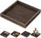 Hanobe Serving Tray Decor for Table: Small Wood Decorative Trays for Ottoman