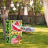 Welcome Watermelon Garden Flag, Sweet Summer Themed Outdoor Decor, 12x18 Inch Double Sided Yard Decoration