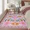 Beeiva Pink Flower 5x7 Rugs for Bedroom Girls, Nursery Rug for Dorm