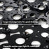 27 14 Inch WELTRXE Oval Bathtub Mat Non Slip, Black Bubbles Bath Mats for Tub, Shower Mat with Drain Holes, Suction