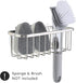 SunnyPoint NeverRust Deluxe Kitchen & Bathroom Sink Sponge Holder Organizer, Adhesive Mount, 7.4 x 3.3 x 2.75 Inch