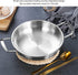 Korea Noodle Pot, Fast Heating Stainless Steel Ramen Cooking Stockpot, Binaural Pasta Pots for Soup and Porridge