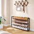 4-Tier Closet FAVOOSTY Expandable Shoe Rack, Adjustable Shoe Shelf Storage Organizer Space Saving Metal Free Standing