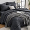HEVUMYI 7 Pieces Queen Comforter Set, All Season Reversible Bed in a