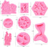 Mermaid Theme Cake Mold, Silicone Mold for Cupcake Toppers, Candy, Chocolate, Fondant, Crafting Projects