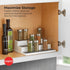 2 3-Tier 2-Pack, 10-Inch Copco Grey Non-Skid Spice Rack Organizer for Pantry