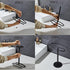 Matte Black Hand Towel Holder Stand, Free-Standing SUS304 Stainless Steel Towel Bar Rack for Bathroom or Kitchen