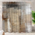 Batmerry Brown Beige Abstract Art Decorative Shower Curtain, Cute Long Wide Shower Curtain with Rust Proof Grommets