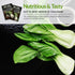2 Packs Survival Garden Seeds - Canton White Stem Pak Choi or Bok Choy Seed for Planting - with Instructions to Grow