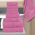 8-Piece Set, 4 2 2 100% Elegant Comfort Premium Cotton Towel Includes Washcloths, Hand Towels and Bath Towels, Turkish