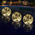 Floating Pool Lights Solar Powered, Glow in The Dark Warm White Solar