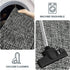 LEEVAN 2'x3' Black Washable Bathroom Rug, Modern Reversible Cotton Entryway Mat for Kitchen and Laundry Room