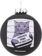 Tree Buddees Hilarious Cat Mugshot - Knocked Down The Xmas Tree Funny Glass Christmas Ornament