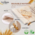 HomiePop (3 Pack) 17x13 Inch Bread Bags for Homemade Bread Linen Reusable Sourdough Bread Bags with TPU Lining Keeps