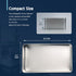 Silver Metal Tin Box Lids, Large Containers for Keeping Car Keys, Cookies, Pencil Case, 8.2 x 4.7 x 2.4 inch
