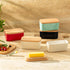 Countertop, 1 Sweese Small Butter Dish with Lid for Airtight Butter Keeper Holds Up to Sticks of Butter, Porcelain