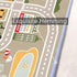 XRYZHC 2' 6' 2' 6') Kids Car Train Rug, x Boys Play Carpet, Floor Mat Playmat for Playroom Bedroom Kids Toddler RoomNon