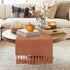 36 Inches yuboo Terracotta Table Runner - Boho Short Table Runner for Nightstand, Small Coffee Table, Orange Dresser