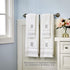 SKL Home Casual Monogram Hand Towel - 2-Pack, E, 16x26, White