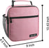 Hap Tim Pink Insulated Lunch Bag for Women, Reusable Spacious Lunchbox for Adults