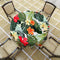 Tropical Hawaiian Palm Tree Tablecloth, 50x50 Inch Wipeable Waterproof Hibiscus Flowers for Aloha/Luau Theme Party