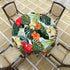 Tropical Hawaiian Palm Tree Tablecloth, 50x50 Inch Wipeable Waterproof Hibiscus Flowers for Aloha/Luau Theme Party