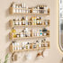 ECOOCE 34Inch Bookshelves,Set 4,Wall 6Hooks,Hanging 29958098(Burlywood, 34) Nursery of Floating Shelf Kids Coat Rack