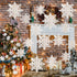 Winter Wonderland Frozen Party Decorations, 12pcs Hanging 3D Paper Snowflakes and Snowflake Garland for Christmas
