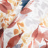 Leeva Colorful Leaves Printed Tie Up Window Valance, Chic Semi-Blackout Shade for Living Room, 52 x 18 Inch