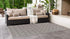 Unique Loom Jill Zarin Outdoor Collection Area Rug - Costa Rica (2' 2" x 3' 1" Rectangle, Charcoal Gray/ Ivory)