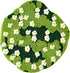 Ouyattle 3ft Cute Green Floral Large Bathroom Rugs Bath Mat Non Slip Washable, Modern Chic Boho Aesthetic Trendy Funky