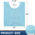smiry Chenille U-Shaped Toilet Bathroom Rugs, Soft Absorbent Non-Slip Contoured Rugs, Machine Washable Contour Bath Mats for Bathroom Toilet (24"x20", Sky Blue)