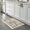 Maples Rugs Farmhouse Tapestry Area Rugs, Washable Non Slip Indoor Carpet, 1'8 x 2'10, Taupe/Grey, Made in USA