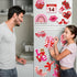 JULMELON Valentine's Day Magnets, 22 Pcs Decor Car Magnetic Stickers for Wedding Party & Cruise Decorations