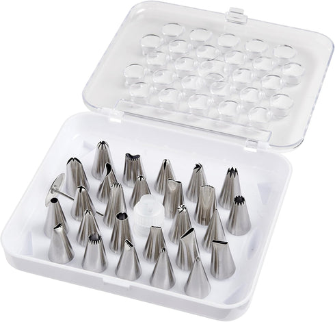 Mrs. Anderson’s Baking Pastry Cookie Cake Decorating Tips, 29-Piece Set
