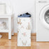 Sweet Jojo Designs Woodland Deer Floral Girl Laundry Hamper Foldable Dirty Clothes Basket with Handles Baby Nursery