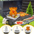 P&P CHEF Beer Can Chicken Holder with Roasting Pan Set | 9-inch Stainless Steel Baking Pan and Chicken Rack