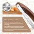 ISAIDNO 14.5" Bread Knife for Homemade Bread, Wooden Sourdough Bread Knife, Sourdough Bread Slicer, Bow Design, Easy