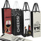 Tirrinia Wine Gift Bags - 12pcs in 4 Designs, Bulk Set for Weddings, Parties, Holidays, Christmas