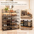 Gmrithaf 5 Closet,Entryway,Dorm,Garage,Corridor, 33.8" 5 Shoe Rack - Tier Shoe Organizer Storage Rack with Metal Tubes