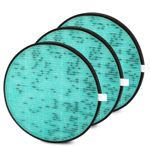 Air Purifier Replacement Filter: HEPA Filter Compatible with HomBreez Air Purifier (WG-03/WG-03-S), 3 Pack