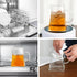 CNGLASS 24oz Glass Teapot with Infuser, Clear Kettle with Removable Stainless Steel Strainer, Stovetop Safe